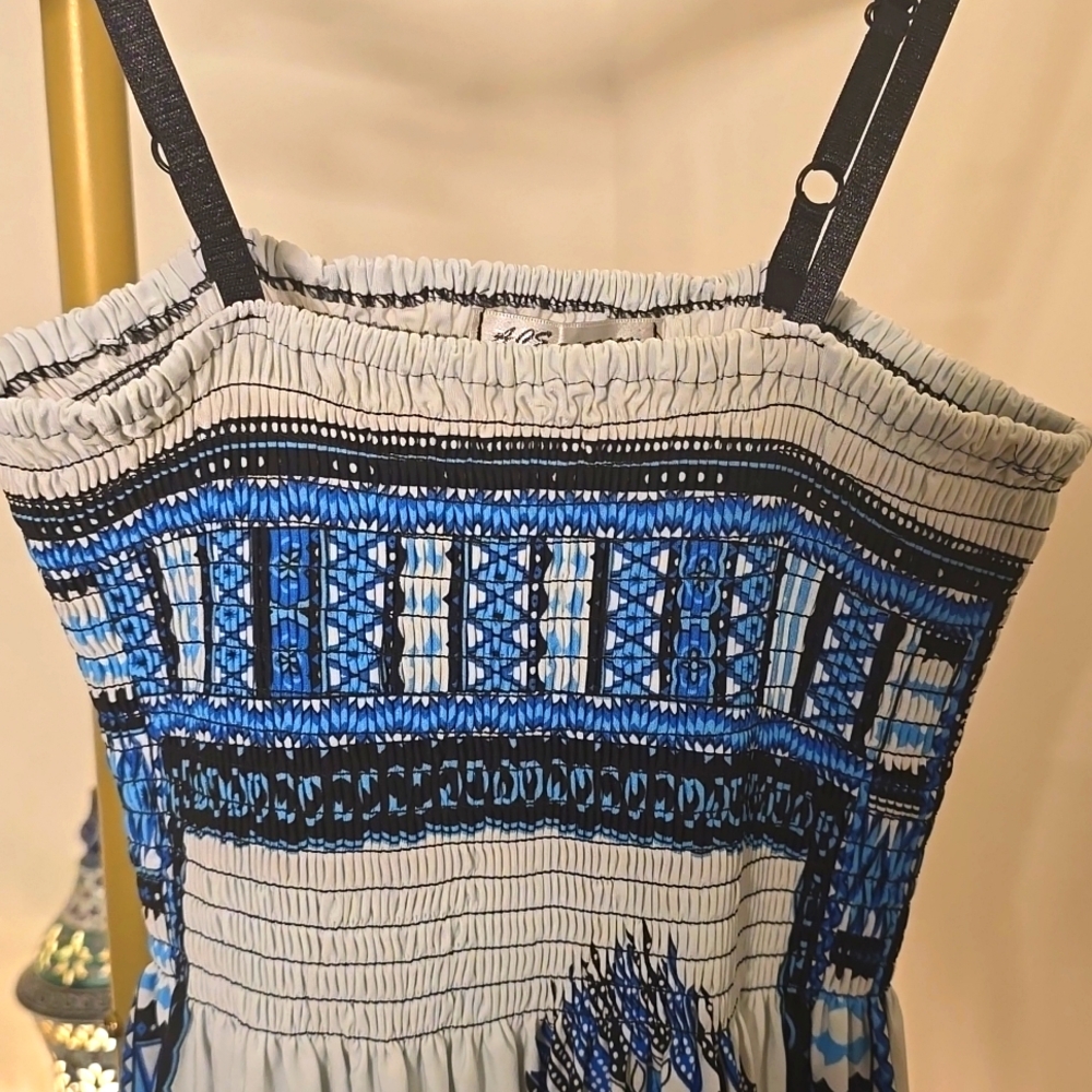 Blue and white evil eye dress - Picture 2 of 3